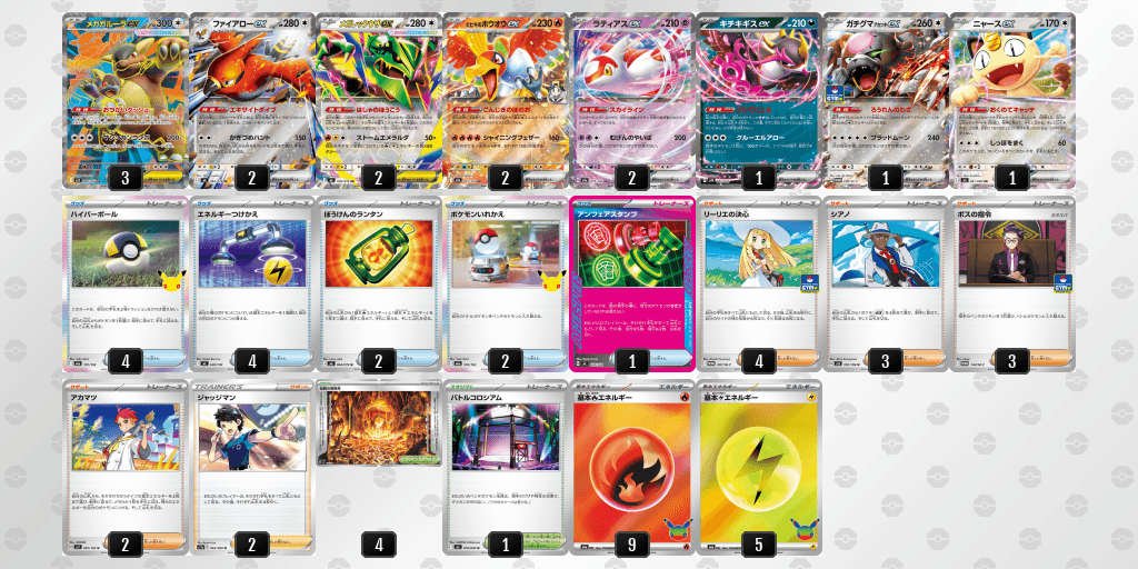 メガレックウザexのデッキレシピ オープンベスト8 青馬堂本店（2026年9月26日開催）
