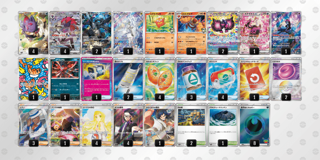Nのゾロアークexのデッキレシピ オープン優勝 三洋堂書店 新開橋店(2026年9月27日開催)